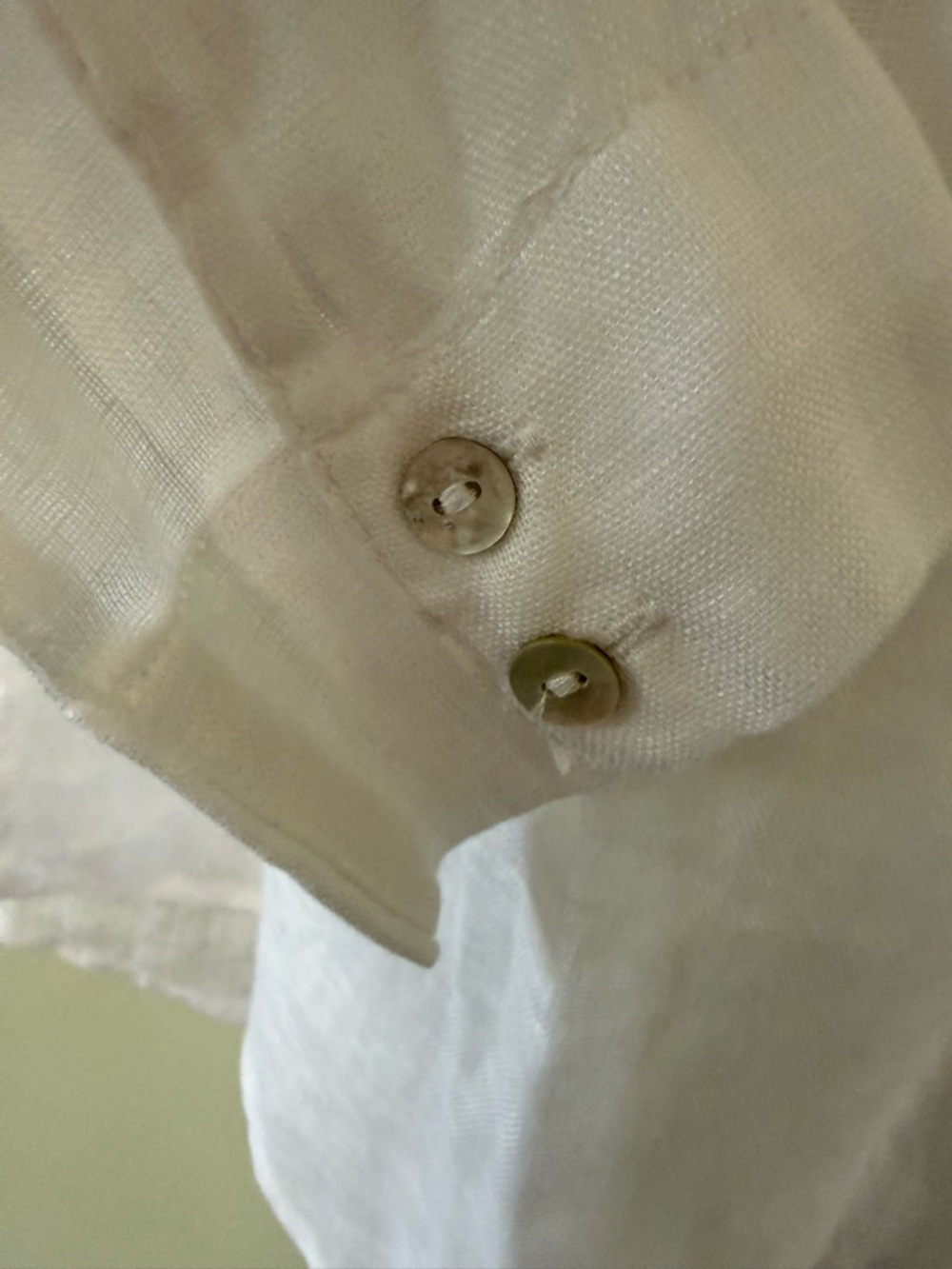 C&C California White Linen Top with Sun Logo Detail - Picture 5 of 8